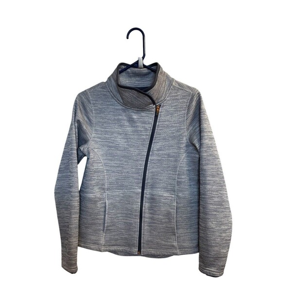Champion Athletic Jacket Size XS Heather Gray Zip Up Collar Pockets Asymmetrical - Picture 1 of 9